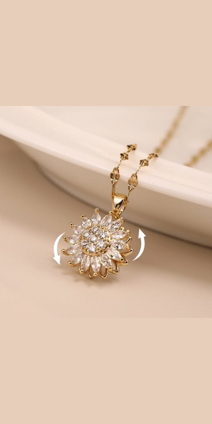 Miniatura 4 de Collar Girasol Giratorio +CAJAREGALO